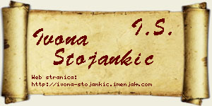 Ivona Stojankić vizit kartica